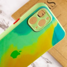 Чохол TPU+Glass Impasto abstract для Apple iPhone 11 Pro (5.8") – Yellow green