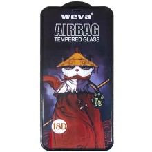 Защитное 2.5D стекло Weva AirBag (тех.пак) для Apple iPhone 11 Pro / X / XS (5.8") (Черный)