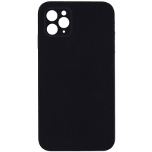 Silicone Case Square Full Camera Protective (AA) NOLOGO для Apple iPhone 11 Pro (5.8") (Чорний)