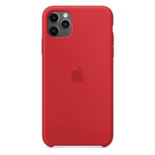 Чехол Silicone Case для iPhone 11 Pro, чехол с микрофиброй – Красный