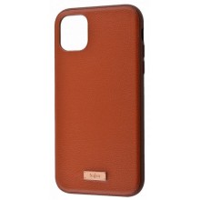 Чохол - шкіряна накладка Kajsa Luxo Leather Case для Apple iPhone 11 Pro – Коричневий