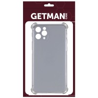 TPU чехол GETMAN Ease logo усиленные углы для Apple iPhone 11 Pro (5.8") – Серый (прозрачный)