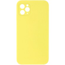 Silicone Case Square Full Camera Protective (AA) NOLOGO для Apple iPhone 11 Pro (5.8") – Желтый