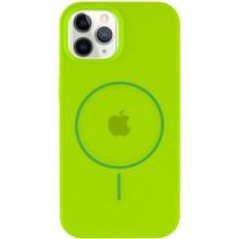 Чохол Silicone Case Full Protective (AA) with MagSafe для Apple iPhone 11 Pro (5.8") – Салатовий