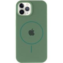 Чохол Silicone Case Full Protective (AA) with MagSafe для Apple iPhone 11 Pro (5.8") – Зелений