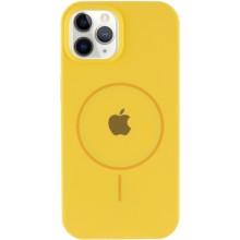 Чохол Silicone Case Full Protective (AA) with MagSafe для Apple iPhone 11 Pro (5.8") – Жовтий