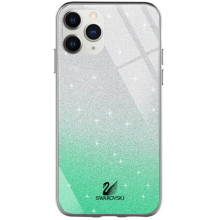 TPU+Glass чехол Swarovski для Apple iPhone 11 Pro (5.8") – Бирюзовый