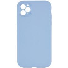 Чехол Silicone Case Square Full Camera Protective (AA) NOLOGO для Apple iPhone 11 Pro (5.8") – Голубой