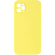 Чехол Silicone Case Square Full Camera Protective (AA) NOLOGO для Apple iPhone 11 Pro (5.8") – Желтый