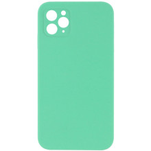 Чехол Silicone Case Square Full Camera Protective (AA) NOLOGO для Apple iPhone 11 Pro (5.8") – Зеленый