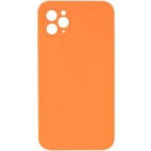Чехол Silicone Case Square Full Camera Protective (AA) NOLOGO для Apple iPhone 11 Pro (5.8") – Оранжевый