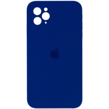 Чехол Silicone Case Square Full Camera Protective (AA) для Apple iPhone 11 Pro (5.8") (Синий)