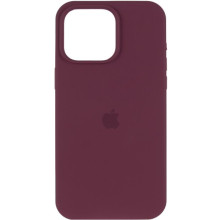 Чохол Silicone Case (AA) Logo with MagSafe для Apple iPhone 11 Pro (5.8") – Бордовий