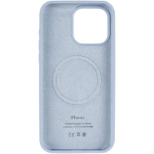 Чохол Silicone Case (AA) Logo with MagSafe для Apple iPhone 11 Pro (5.8") – Блакитний