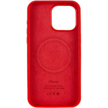 Чохол Silicone Case (AA) Logo with MagSafe для Apple iPhone 11 Pro (5.8") – Червоний
