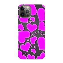 Чехлы для любимой на Епл 11 Про (VPrint) (Pink hearts)