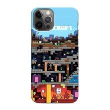 Чохол Майнкрафт на iPhone 11 Pro (AlphaPrint) Minecraft (фон Minecraft)