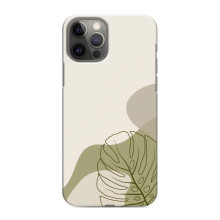 Силиконовый чехол с принтом в цветах на iPhone 11 Pro (Монстера зелёная)