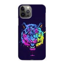 Силиконовый бампер с картинкой животных для iPhone 11 Pro (Тигр-Арт)