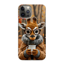Печатный чехол «Зверята с кофе» для iPhone 11 Pro – Жираф с кофе