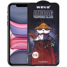 Защитное 2.5D стекло Weva AirBag (тех.пак) для Apple iPhone 11 / XR (6.1") – Черный