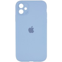 Чехол Silicone Case Square Full Camera Protective (AA) для Apple iPhone 11 (6.1") – Голубой