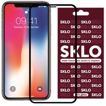Защитное стекло SKLO 3D (full glue) для Apple iPhone 11 / XR (6.1") – Черный