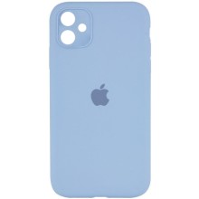 Чехол Silicone Case Square Full Camera Protective (AA) для Apple iPhone 11 (6.1") – Голубой