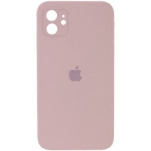 Чохол Silicone Case Square Full Camera Protective (AA) для Apple iPhone 11 (6.1") – Рожевий