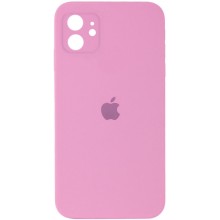 Чехол Silicone Case Square Full Camera Protective (AA) для Apple iPhone 11 (6.1") – Розовый