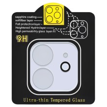 Захисне скло на камеру Full Block (тех.пак) для Apple iPhone 11 (6.1") – Прозорий