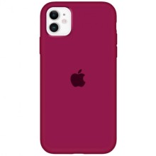Чохол Silicone Case Full Protective (AA) для Apple iPhone 11 (6.1") (Бордовий)