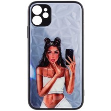 TPU+PC чохол Prisma Ladies для Apple iPhone 11 (6.1") – Bla111111ck in White