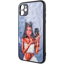 TPU+PC чохол Prisma Ladies для Apple iPhone 11 (6.1") – Bla111111ck in White