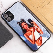 TPU+PC чохол Prisma Ladies для Apple iPhone 11 (6.1") – Bla111111ck in White