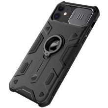 TPU+PC чохол Nillkin CamShield Armor (шторка на камеру) для Apple iPhone 11 (6.1") – Чорний