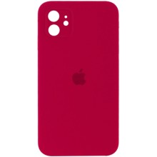 Чохол Silicone Case Square Full Camera Protective (AA) для Apple iPhone 11 (6.1") – Червоний