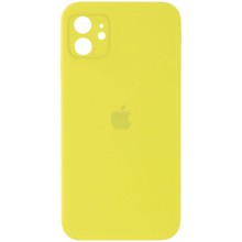 Чохол Silicone Case Square Full Camera Protective (AA) для Apple iPhone 11 (6.1") – Жовтий