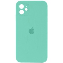 Чохол Silicone Case Square Full Camera Protective (AA) для Apple iPhone 11 (6.1") – Бірюзовий