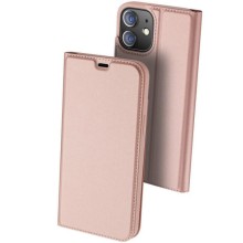 Чехол-книжка Dux Ducis с карманом для визиток для Apple iPhone 11 (6.1") – Rose Gold