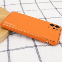 Кожаный чехол Xshield для Apple iPhone 11 (6.1") – Оранжевый