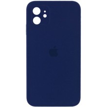 Чохол Silicone Case Square Full Camera Protective (AA) для Apple iPhone 11 (6.1") (Темно-синій)