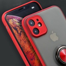 Чохол із ТПУ-полікарбонату Deen Shadow Ring series для Apple iPhone 11 (6,1&quot;) – Червоний