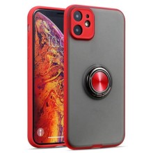 Чохол із ТПУ-полікарбонату Deen Shadow Ring series для Apple iPhone 11 (6,1&quot;) – Червоний