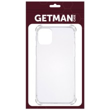 TPU чехол GETMAN Ease logo усиленные углы для Apple iPhone 11 (6.1") – Прозрачный