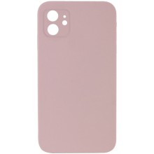 Silicone Case Square Full Camera Protective (AA) NOLOGO для Apple iPhone 11 (6.1") – Розовый