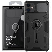 TPU+PC чохол Nillkin CamShield Armor (шторка на камеру) для Apple iPhone 11 (6.1") – Чорний