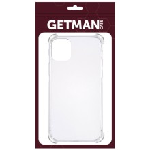 TPU чохол GETMAN Ease logo посилені кути для Apple iPhone 11 (6.1") – Прозорий