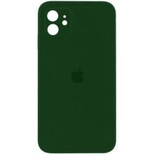 Чехол Silicone Case Square Full Camera Protective (AA) для Apple iPhone 11 (6.1") – Зеленый
