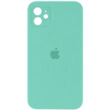 Чехол Silicone Case Square Full Camera Protective (AA) для Apple iPhone 11 (6.1") – Бирюзовый